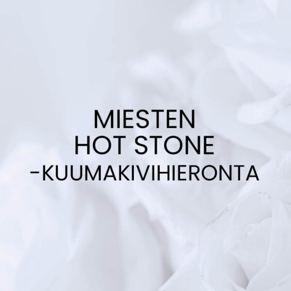 Miesten Hot stone -kuumakivihieronta -lahjakortti