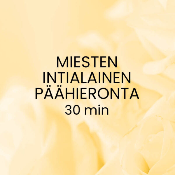 Miesten intialainen päähieronta 30 min -lahjakortti