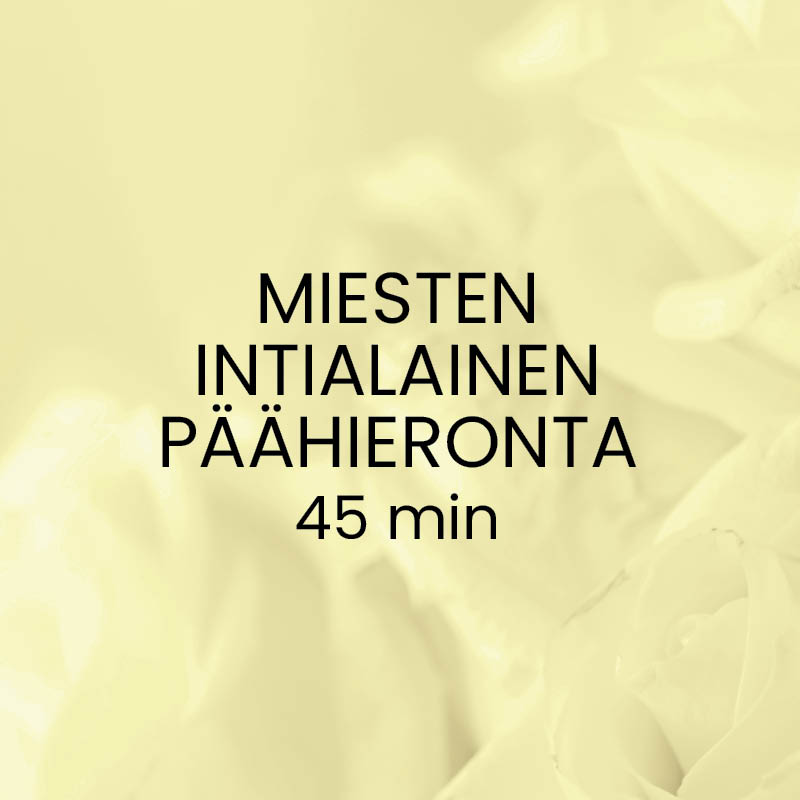 Miesten intialainen päähieronta 45 min -lahjakortti