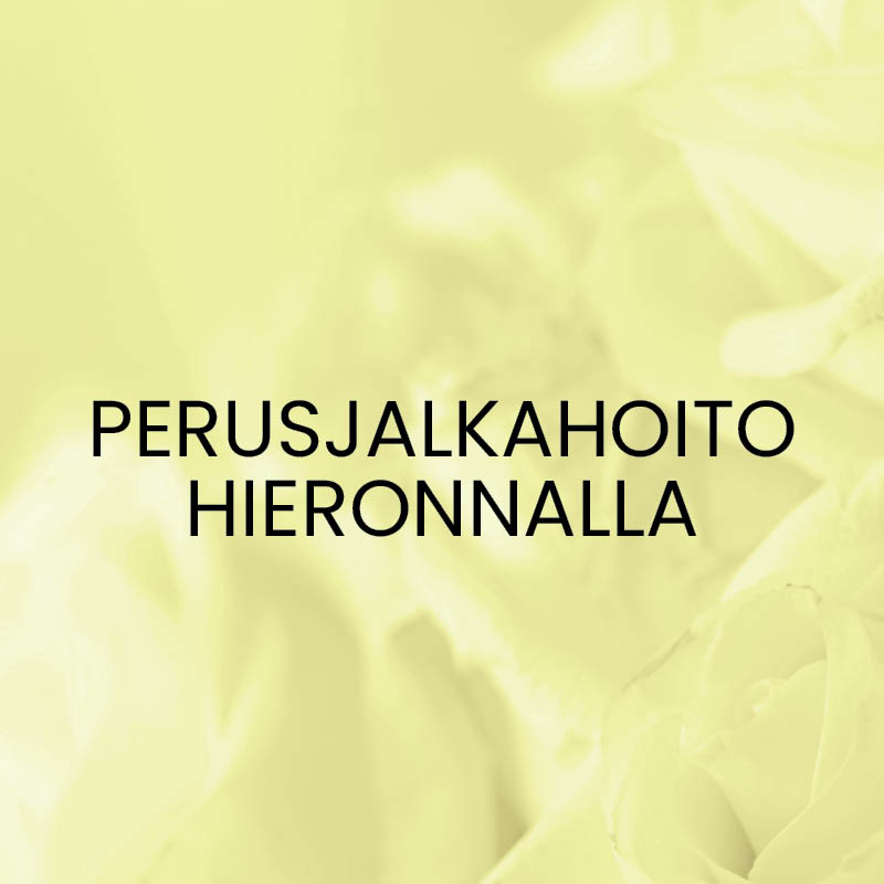 Perusjalkahoito hieronnalla - lahjakortti